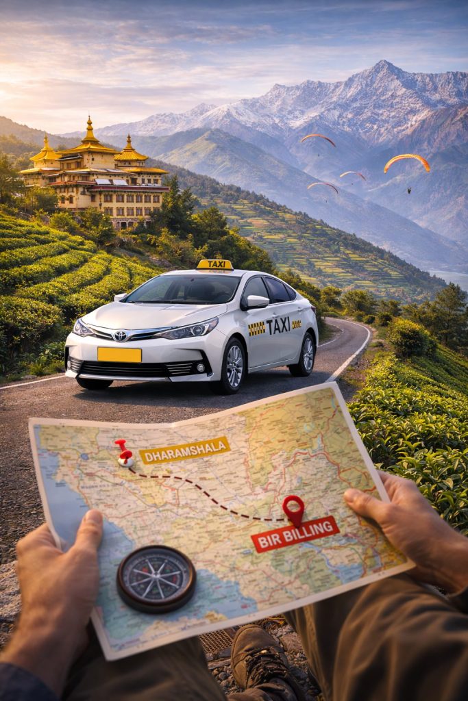 Dharamshala to Bir Billing Taxi 1