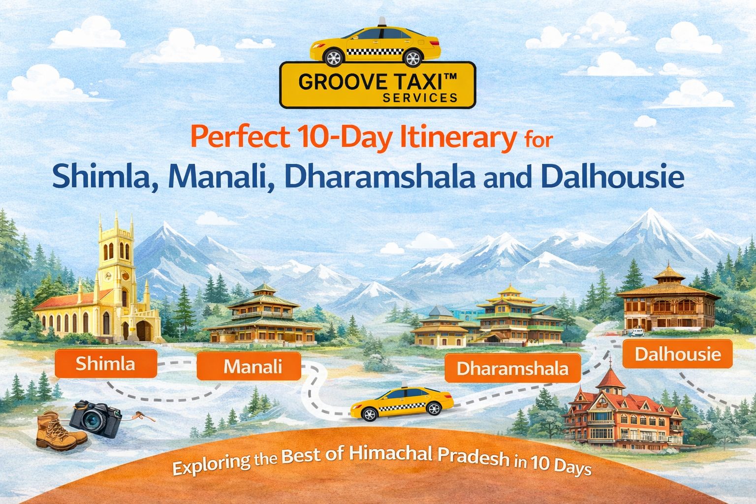 Perfect 10-Day Itinerary for Shimla, Manali, Dharamshala, and Dalhousie
