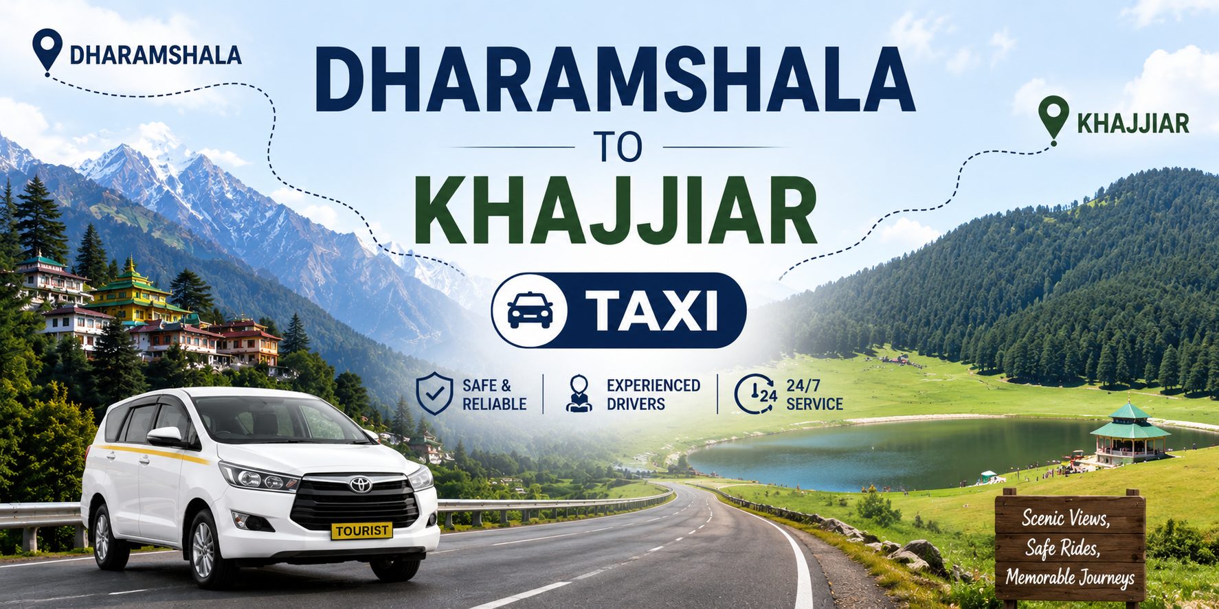Dharamshala to Khajjiar Taxi